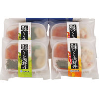 佐藤水産　鮭いくら海鮮丼２種４食セット