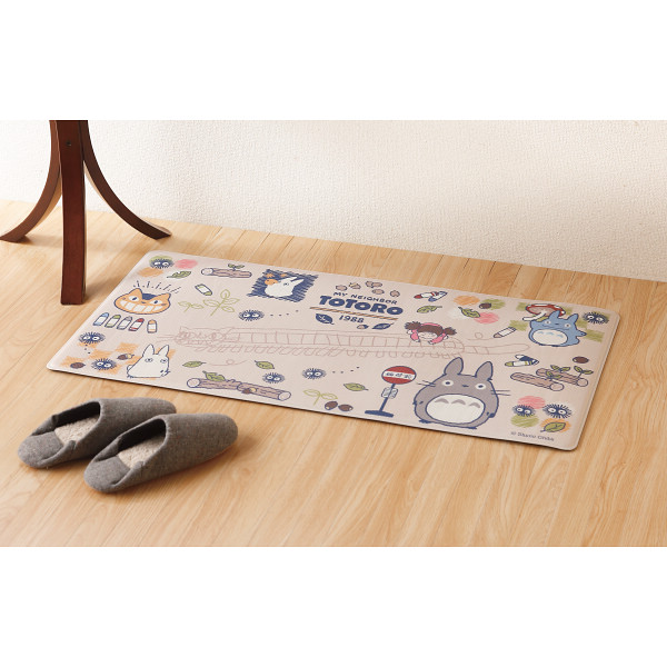 となりのトトロ　ロングマット（９０ｃｍ） おえかき／ベージュのサムネイル画像1