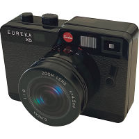 エウレカ　カメラ缶（ブラック）望遠レンズ