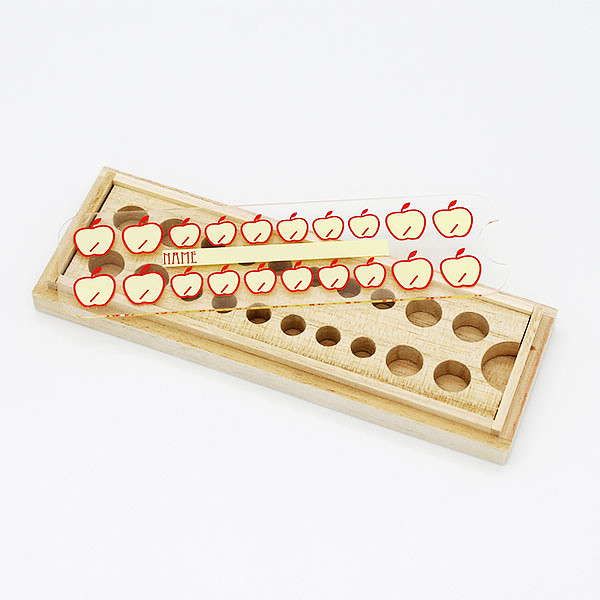 乳歯ケース　長方形（お名入れ） りんごのサムネイル画像4