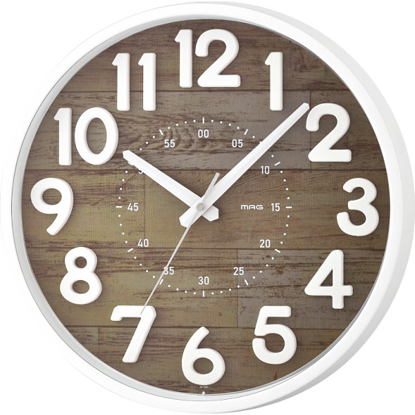 ＭＡＧ　インテリア掛時計クレープ ブラウンの商品画像