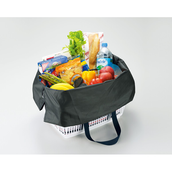 たくさん入る肩かけできる保冷買い物かごバッグのサムネイル画像4
