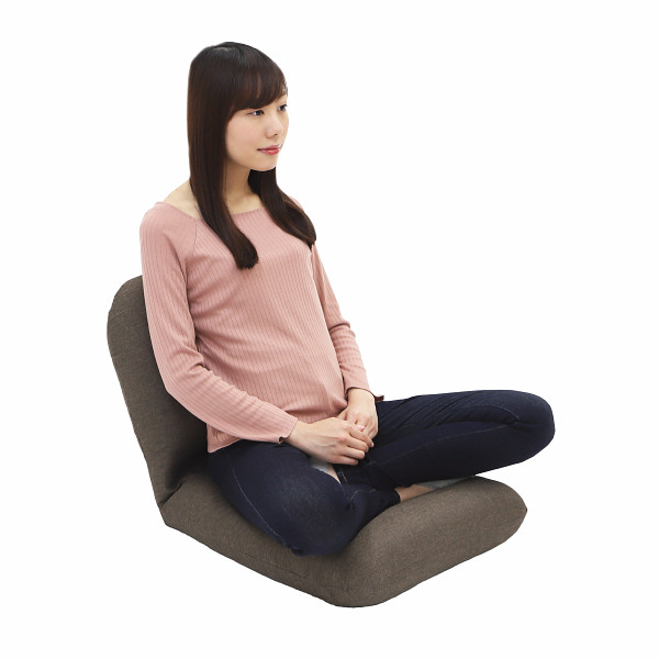 産学連携　背中を支える美姿勢座椅子 ブラウンのサムネイル画像2
