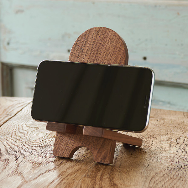 木製モバイルフォンスタンド　ウォールナットのサムネイル画像1