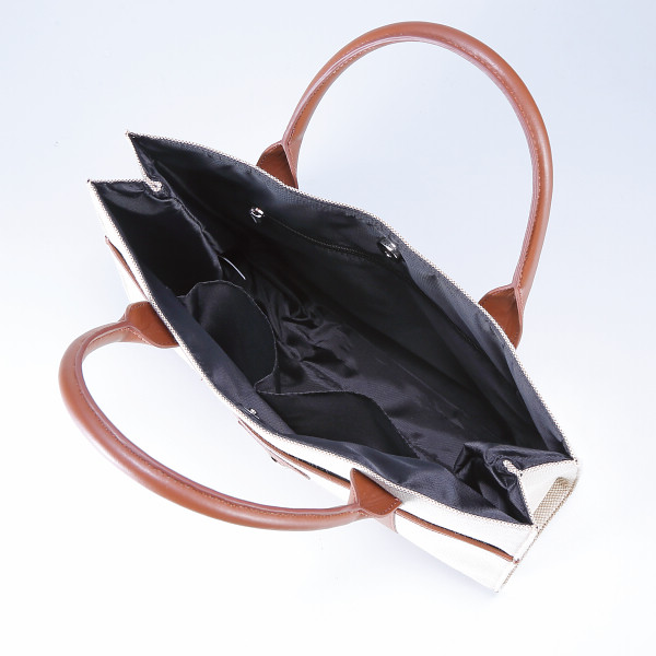 ジュンコ　コシノ　イコール　エルガリー手提げバッグ ブラウンのサムネイル画像1