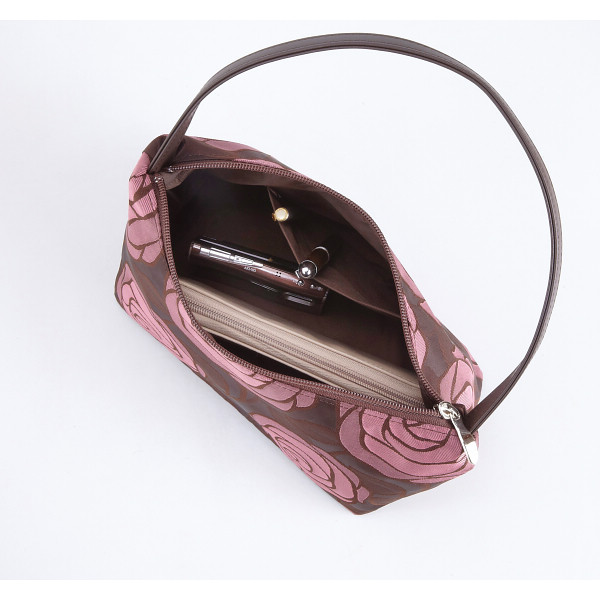 桐生織ジャガードバッグ３点セット ピンクのサムネイル画像1