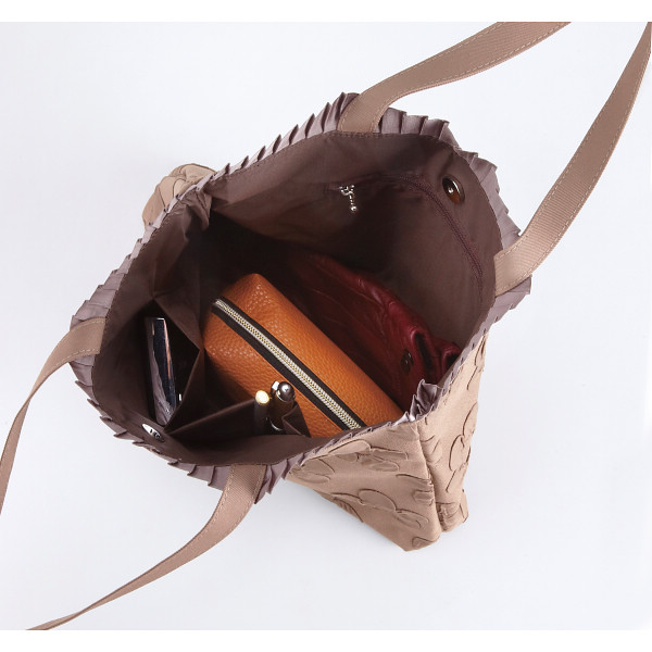 日本製ふくれ花織バッグ３点セット オークのサムネイル画像2