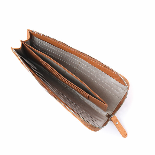 オーストリッチＬ字長財布 イエローのサムネイル画像1