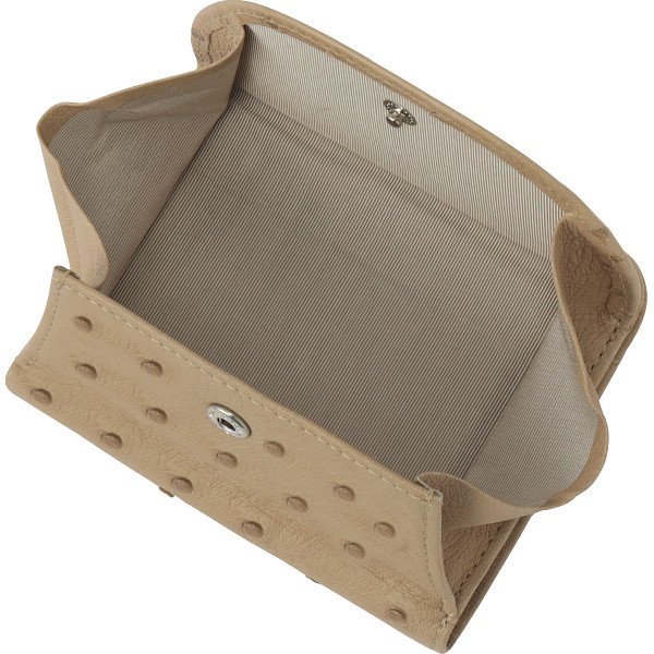 オストリッチ折財布 ベージュのサムネイル画像2