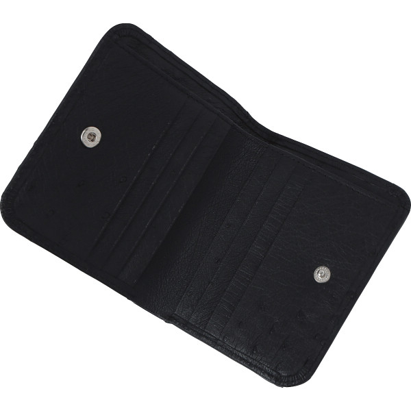 オストリッチ折財布 ブラックのサムネイル画像2