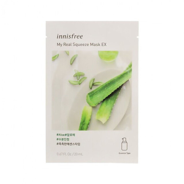 イニスフリー マイリアル スクイーズ マスクシート アロエ シャディ ギフトモール