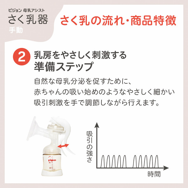 ピジョン　さく乳器　手動のサムネイル画像2