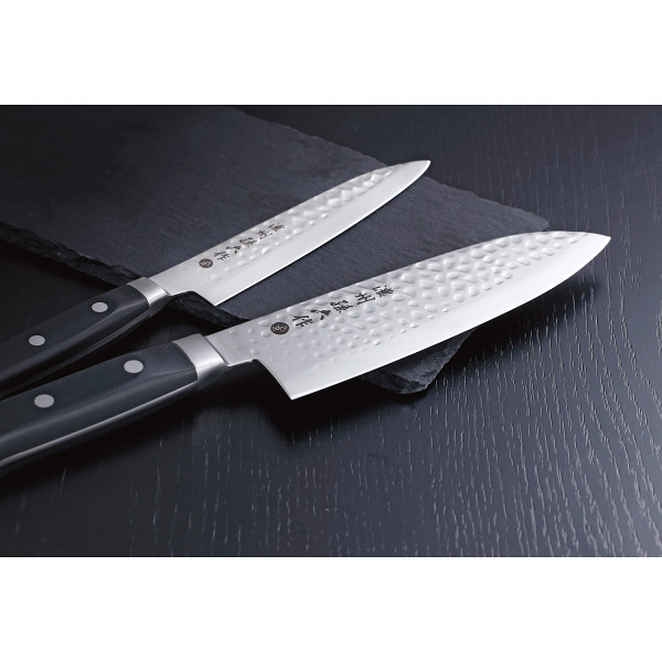 濃州孫六作　古流鎚目仕上包丁２本セット ブラックのサムネイル画像2