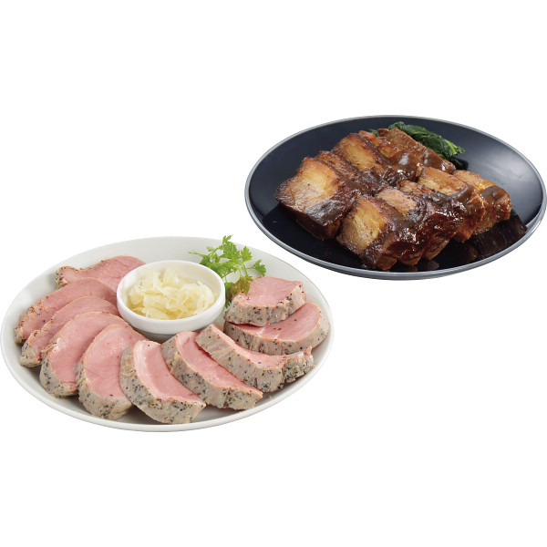 米久の晩餐　豚ひれ肉のローストポークと豚肉の味噌煮込みセットのサムネイル画像1