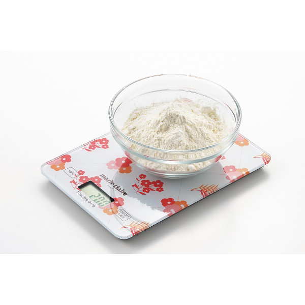 マリ・クレール　デジタルガラスプレートキッチンスケールのサムネイル画像1