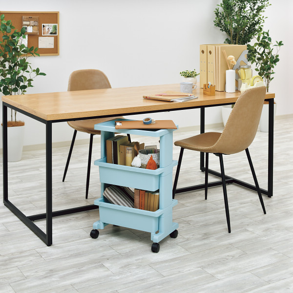 テーブルワゴンミニ ブルーのサムネイル画像2