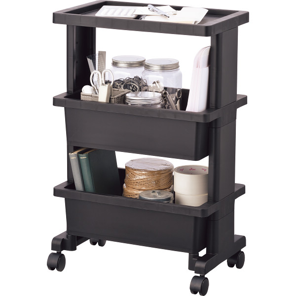 テーブルワゴンミニ ブラックのサムネイル画像1