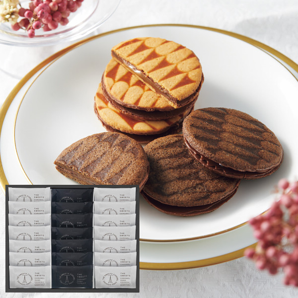 ザ・スウィーツ　キャラメルサンドクッキー（オリジナル＆コーヒー）（２１個）の商品画像