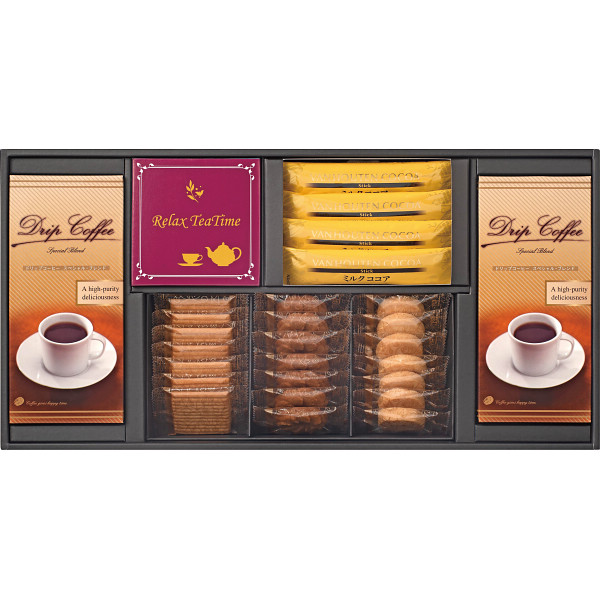 コーヒー・ココア・紅茶＆クッキーセットの商品画像