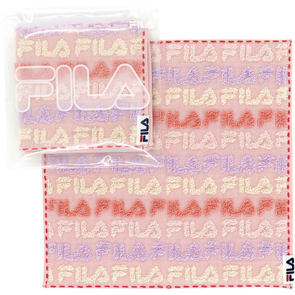 フィラ　メニーロゴ　タオルハンカチ ピンクの商品画像