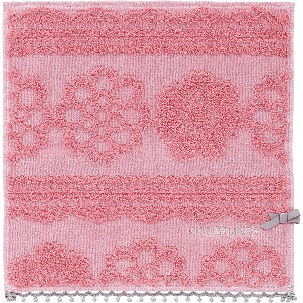 ジルスチュアート　デインティーレース　タオルハンカチ ピンクの商品画像