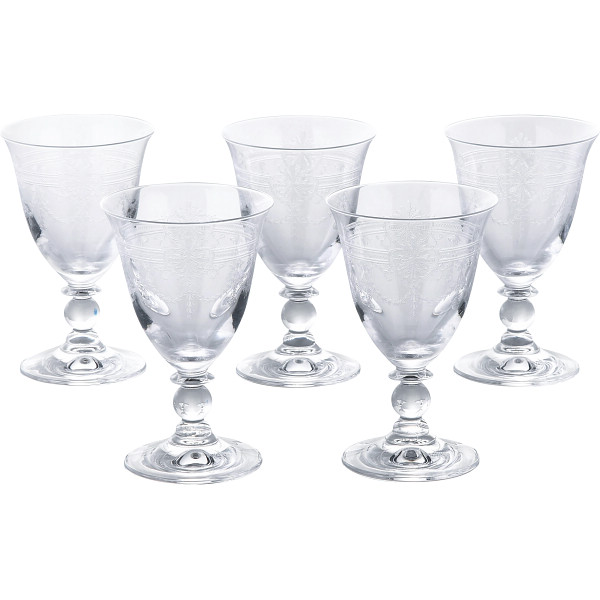 【未使用】BOHEMIA GLASS ボヘミアグラス ５客セット