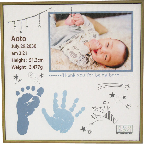 フォトデコムマカロンカラーキャンバス手形足形（お仕立て券）のサムネイル画像3