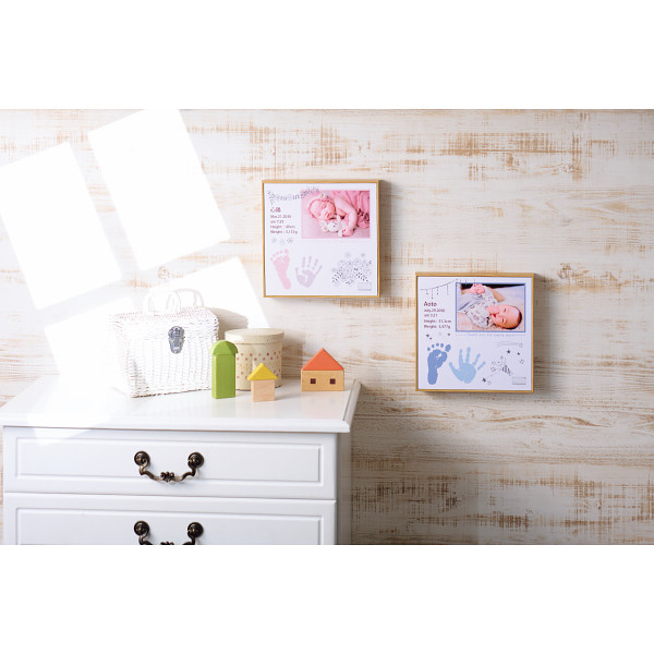 フォトデコムマカロンカラーキャンバス手形足形（お仕立て券）のサムネイル画像4