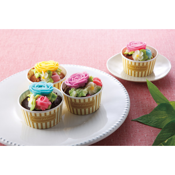 食べられるお花のカップケーキ（４個）のサムネイル画像5