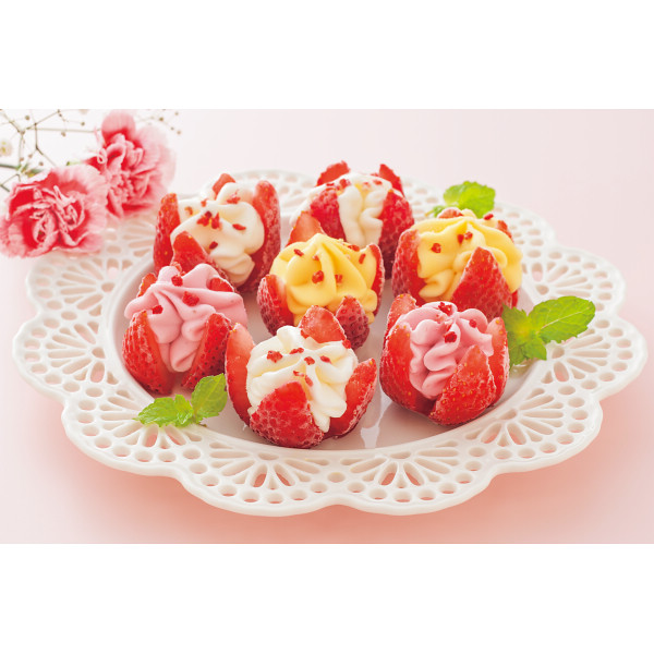 【母の日専用】博多あまおう　花いちごのアイス（７個）のサムネイル画像2