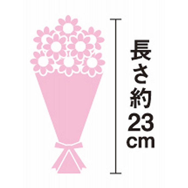 【母の日専用】そのまま飾れる　７色ミックスカーネーション　スタンディングブーケのサムネイル画像1