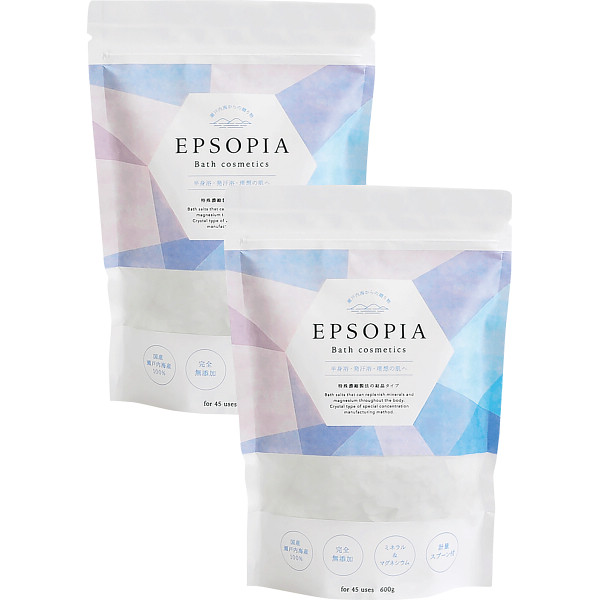 エプソピア　入浴剤（６００ｇ） ２袋の商品画像
