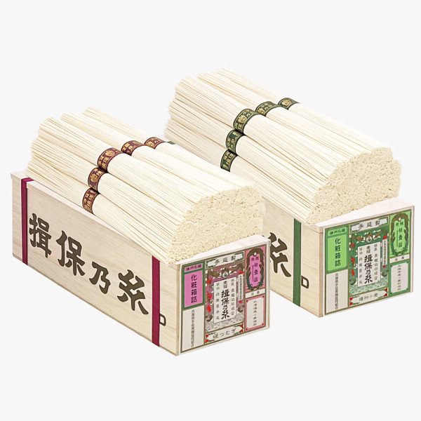 手延素麺揖保乃糸　国産小麦二種詰合せ（２４束）のサムネイル画像1