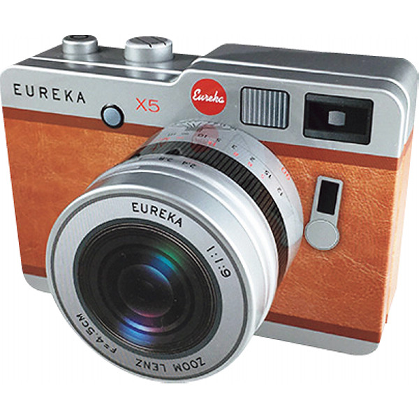 カメラ缶（ブラウン）望遠レンズの商品画像