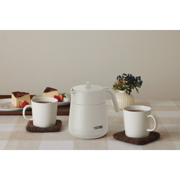 サーモス　ティーポット（７００ｍｌ） ライトグレーのサムネイル画像2