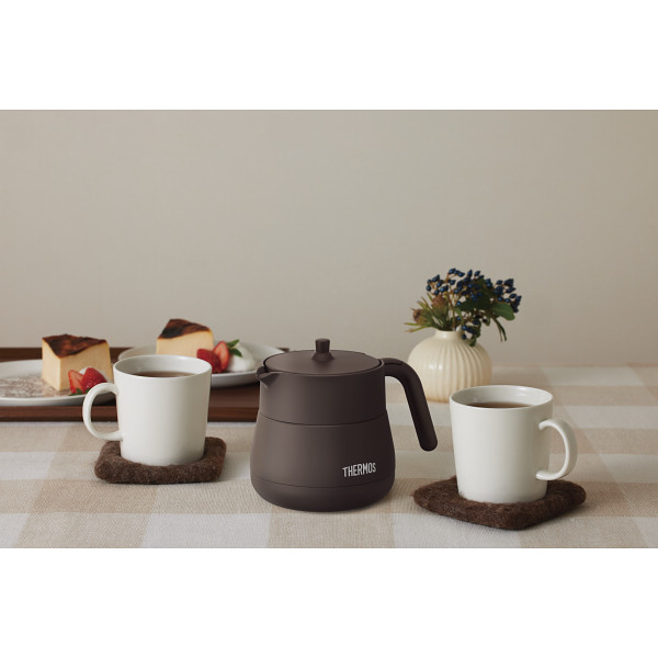 サーモス　ティーポット（４５０ｍｌ） ブラウンのサムネイル画像1