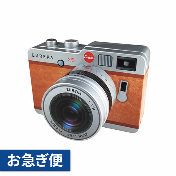 カメラ缶（ブラウン）望遠レンズ【お急ぎ便】の商品画像