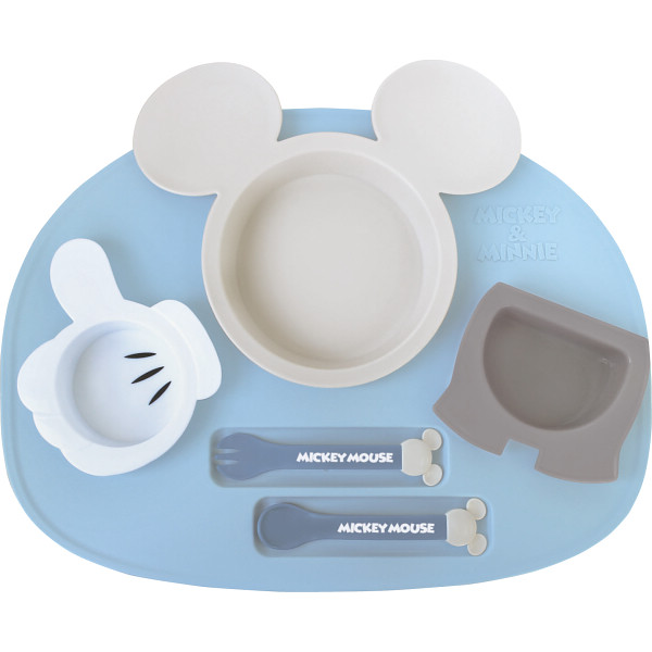 アイコンランチプレート ミッキーマウス×ブルーベージュの商品画像