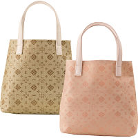クレアトラベラー　ミニトート２個セット ゴールド＆ピンク 