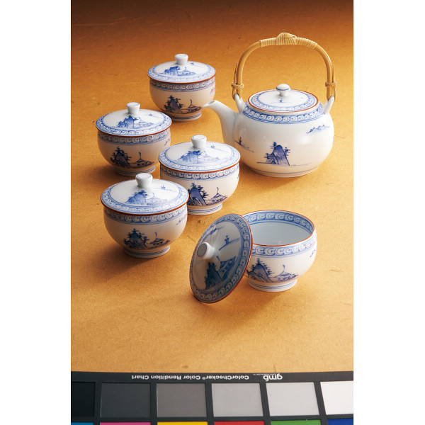 有田焼 京山水絵 もてなしセット 波佐見焼 京山水絵 番茶器揃 | シャディギフトモール