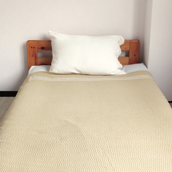 国産さらさらタオルケット＆スリムタオルセット（泉州産） ベージュのサムネイル画像2