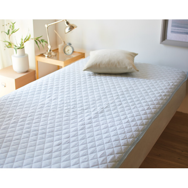 二重ガーゼ敷パット ブルーのサムネイル画像1