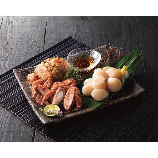 北海道産毛蟹とほたてセット（計６００ｇ）のサムネイル画像1