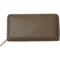 カンサイセレクション　ラウンドファスナー長財布 グレージュ 