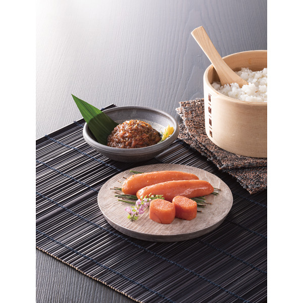 北海道産助惣鱈の卵使用　博多辛子明太子柚子風味と昆布明太セットのサムネイル画像1