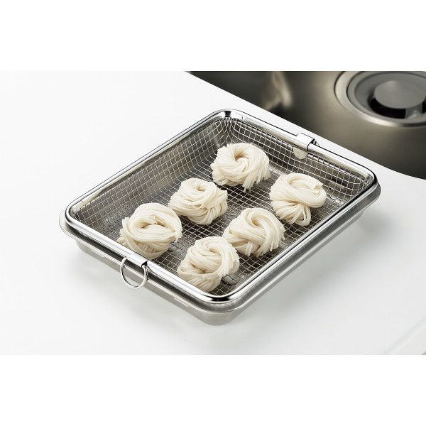 燕熟の技　ステンレスバット＆角ザルセットのサムネイル画像4