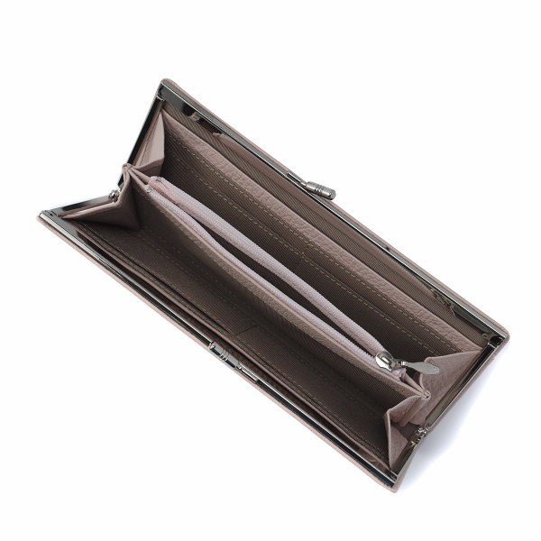 フランコフェラーロ　日本製口金長財布 ピンクのサムネイル画像1