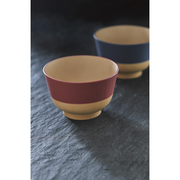 やさしい彩り　抗菌汁椀　るり色／あかね色のサムネイル画像1
