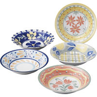 マジョリカ　カレー皿５枚セット