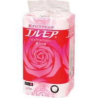 エルモアトイレットロール　１２ロール　ピンクダブル　花の香り